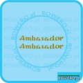 Naklejka Romet Ambasador  naklejka złoty napis