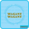 Naklejki na rower Romet Wagant naklejka napis złoty