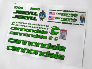 Naklejki Cannondale set 503,  naklejki na rower Cannondale