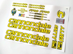 Naklejki Cannondale set 509,  naklejki na rower Cannondale