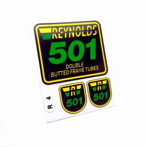 Naklejki Reynolds 501 Double Butted Frame Tubes R4