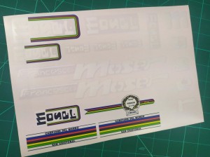 Naklejka Moser naklejki na rower Moser set 602