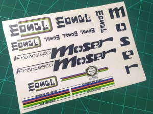 Naklejka Moser naklejki na rower Moser set 603
