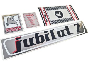 Naklejka ROMET JUBILAT 2 z białą ramką obrysem