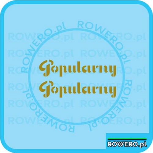 Naklejka Romet Popularny naklejka napis złoty