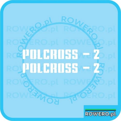 Naklejki na rower ROMET POLCROSS 2 naklejka napis