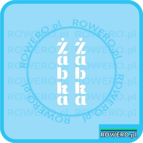 Naklejki na rower ROMET ŻABKA naklejka napis