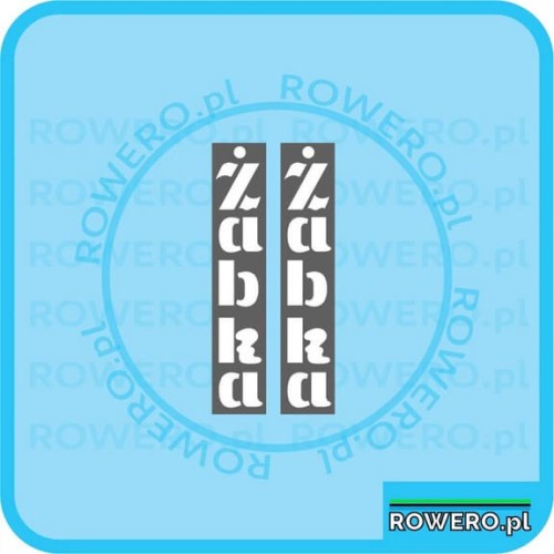 Naklejki na rower ROMET ŻABKA szablon do malowania