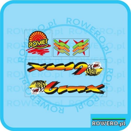 Naklejki Romet BMX Tiger Tygrys naklejka