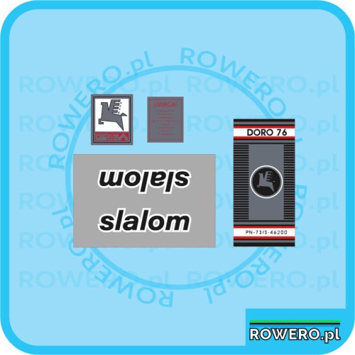 Romet Slalom naklejki