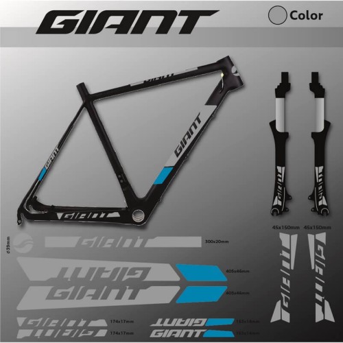 Naklejki Giant -  naklejki na rower Giant -set 556