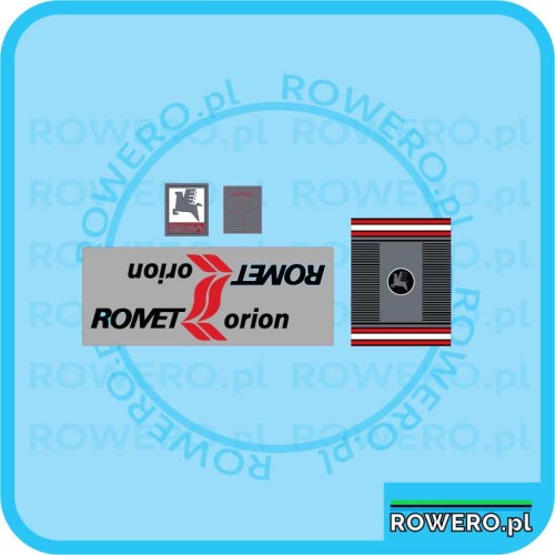 Naklejki Romet Orion srebrna