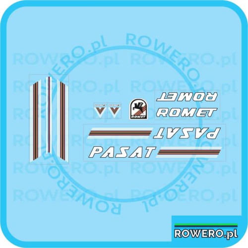 Naklejki na rower ROMET PASAT bezbarwna