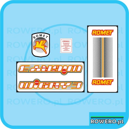 Naklejka Romet Wigry 3 lata 90