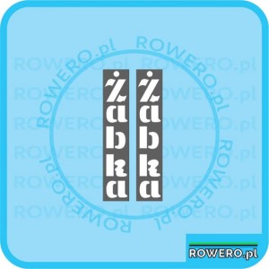 Naklejki na rower ROMET ŻABKA szablon do malowania