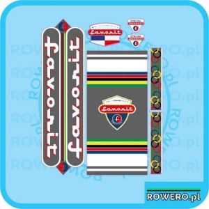 Naklejki na rower FAVORIT naklejki  - set 302