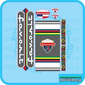 Naklejki na rower FAVORIT naklejki  - set 303