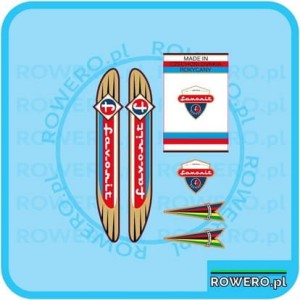 Naklejki FAVORIT naklejki na rower  - set 304