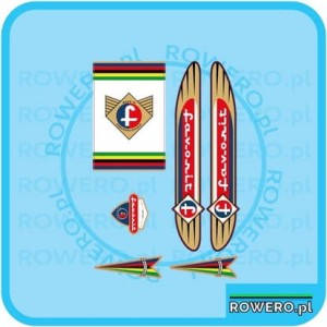 Naklejki FAVORIT naklejki na rower  - set 305