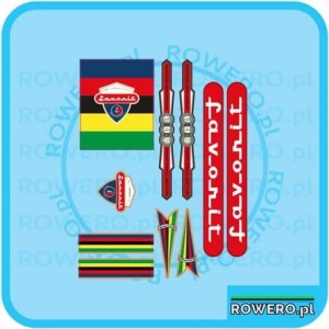 Naklejki FAVORIT naklejki na rower  - set 306