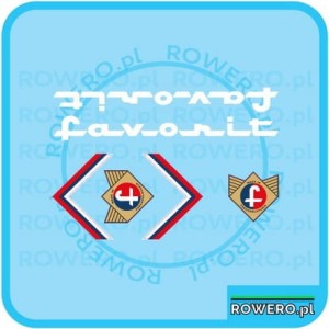 Naklejki FAVORIT naklejki na rower  - set 309
