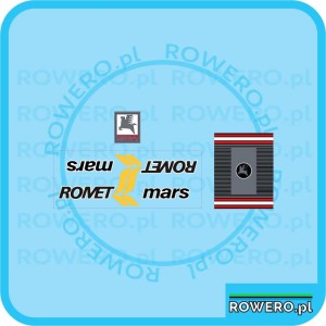 Naklejka ROMET MARS bezbarwna