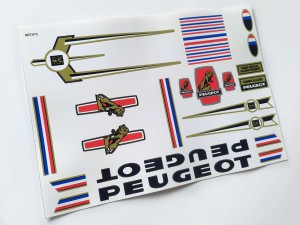 Naklejki Peugeot na rower Peugeot set 413