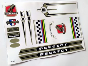 Naklejki Peugeot na rower Peugeot set 417