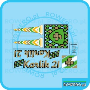 Naklejka ROMET KARLIK 21 zielona