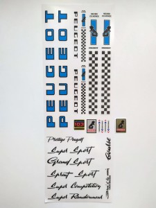 Naklejki Peugeot na rower Peugeot set 358